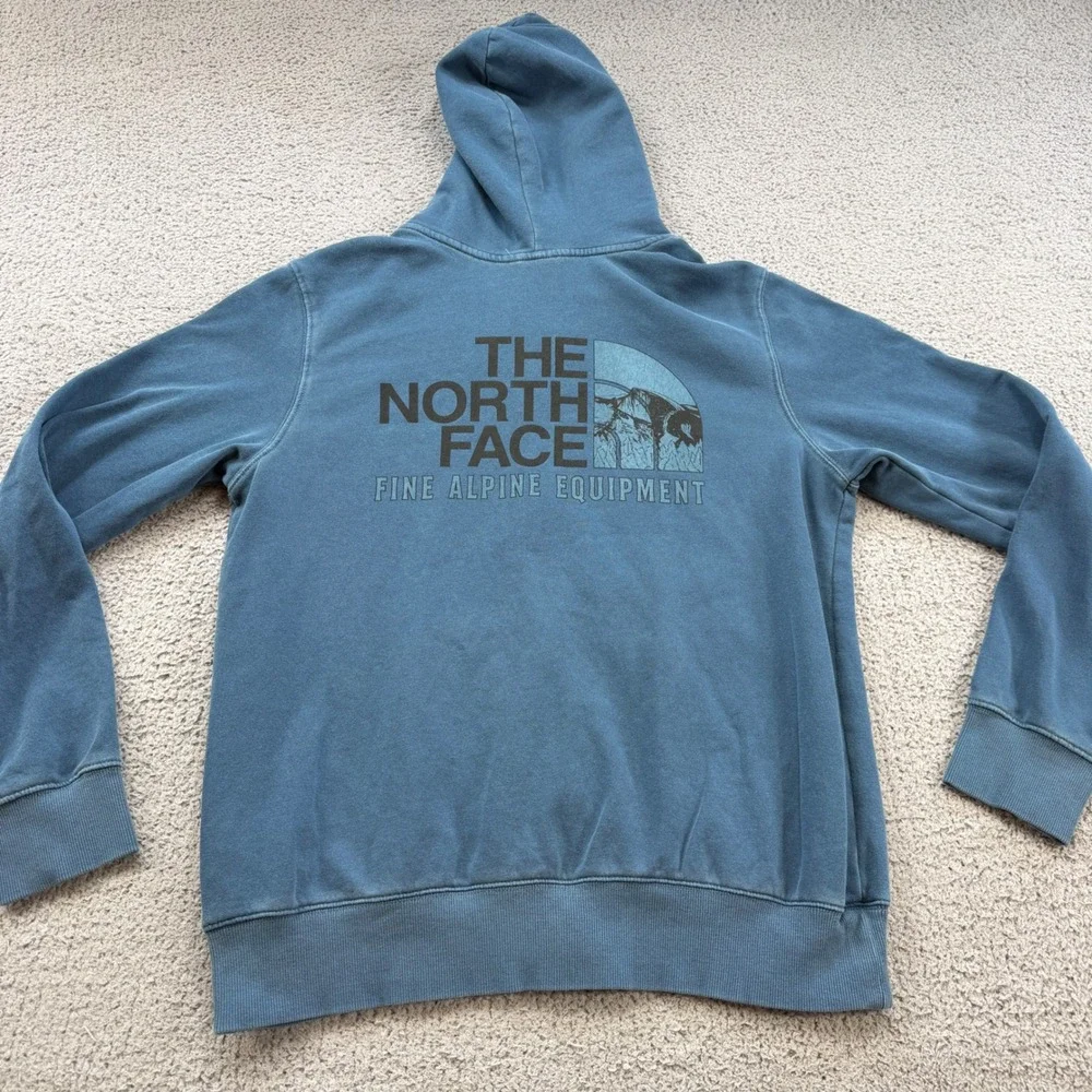 The North Face Mens Slate Blue Fine Alpine Equipment Full Zip Hoodie Size M